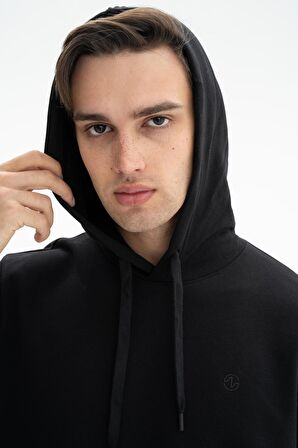 Arma Erkek Regular Fit Şardonsuz 3 İplik Kapşonlu Sweatshirt 