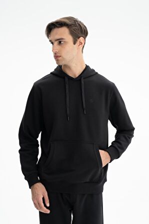 Arma Erkek Regular Fit Şardonsuz 3 İplik Kapşonlu Sweatshirt 