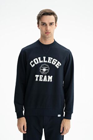 Arma Erkek Regular Fit Şardonsuz 3 İplik Bisiklet Yaka Sweatshirt 