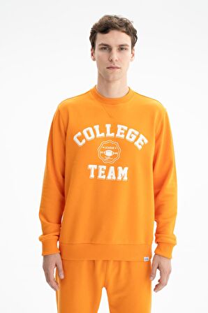 Arma Erkek Regular Fit Şardonsuz 3 İplik Bisiklet Yaka Sweatshirt 