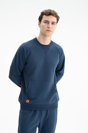 Arma Erkek Regular Fit Şardonsuz 3 İplik Kanguru Cepli Bisiklet Yaka Sweatshirt K26124601801 