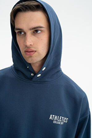 Arma Erkek Oversize Kanguru Cepli Şardonsuz 3 İplik Kapşonlu Sweatshirt K26254626201 