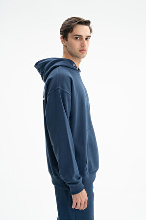 Arma Erkek Oversize Kanguru Cepli Şardonsuz 3 İplik Kapşonlu Sweatshirt K26254626201 