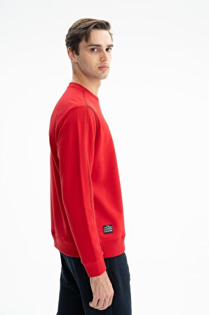 Arma Erkek Regular Fit Şardonsuz 3 İplik Bisiklet Yaka Sweatshirt 