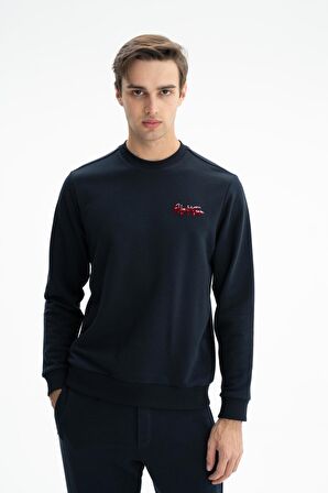 Arma Erkek Regular Fit Şardonsuz 3 İplik Bisiklet Yaka Sweatshırt 
