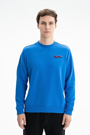 Arma Erkek Regular Fit Şardonsuz 3 İplik Bisiklet Yaka Sweatshırt 