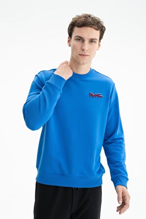 Arma Erkek Regular Fit Şardonsuz 3 İplik Bisiklet Yaka Sweatshırt 