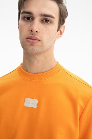 Arma Erkek Regular Fit Şardonsuz 3 İplik Bisiklet Yaka Sweatshirt 