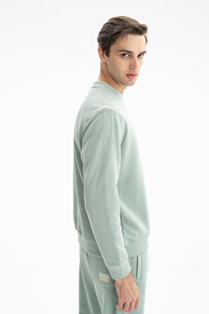 Arma Erkek Regular Fit Şardonsuz 3 İplik Bisiklet Yaka Sweatshirt 