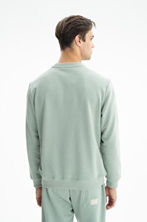 Arma Erkek Regular Fit Şardonsuz 3 İplik Bisiklet Yaka Sweatshirt 