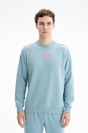 Arma Erkek Regular Fit Şardonsuz 3 İplik Bisiklet Yaka Sweatshirt 