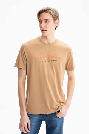 Arma Erkek Regular Fit Örme Süprem Penye Bisiklet Yaka Tişört 