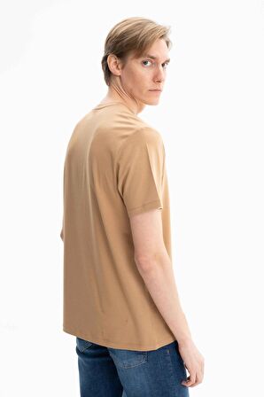 Arma Erkek Regular Fit Örme Süprem Penye Bisiklet Yaka Tişört 