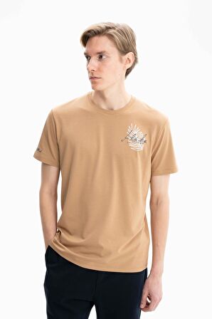 Arma Erkek Örme Regular Fit Penye Bisiklet Yaka Tişört 