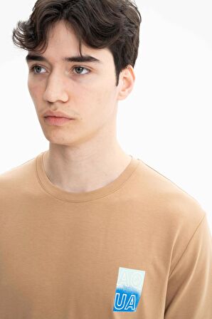 Arma Erkek Örme Süprem Penye Bisiklet Yaka Tişört 