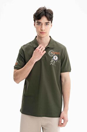 Arma Erkek Büyük Beden Pike Örme Polo Yaka Tişört 
