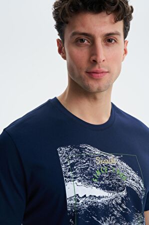 Arma Erkek Regular Fit Penye Süprem Bisiklet Yaka Tişört 