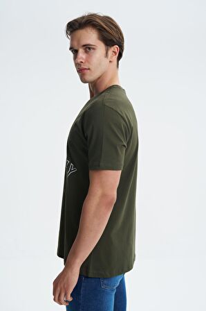 Arma Erkek Regular Fit %100 Pamuk Bisiklet Yaka Tişört 