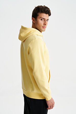 Arma Şık Erkek Regular Fit Basic 3 İplik Şardonlu Kanguru Cepli Kapüşonlu Sweatshirt 