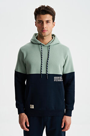 Arma Erkek Regular Fit 3 İplik Şardonlu Kanguru Cepli Kapşonlu Sweatshirt 