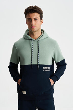 Arma Erkek Regular Fit 3 İplik Şardonlu Kanguru Cepli Kapşonlu Sweatshirt 