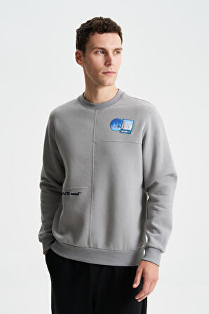 Arma Şık Erkek Regular Fit 3 İplik Şardonlu Bisiklet Yaka Sweatshirt 