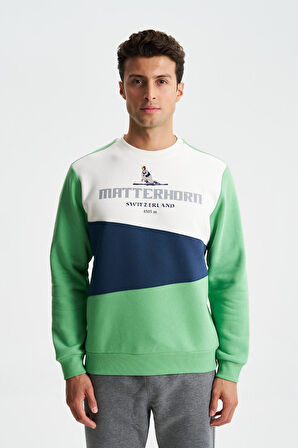 Arma Erkek Regular Fit Çok Renkli Bisiklet Yaka Sweatshirt 