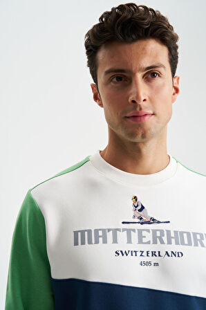 Arma Erkek Regular Fit Çok Renkli Bisiklet Yaka Sweatshirt 