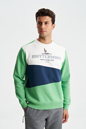 Arma Erkek Regular Fit Çok Renkli Bisiklet Yaka Sweatshirt 