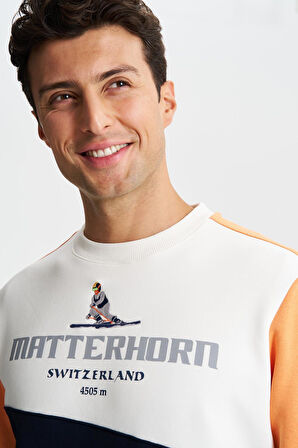 Arma Erkek Regular Fit Çok Renkli Bisiklet Yaka Sweatshirt 