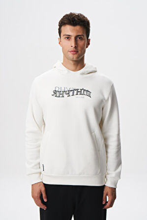 Arma Erkek Regular Fit Yazı Baskılı Dikişli Kanguru Cepli Sweatshirt K28254627001 
