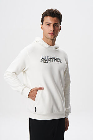 Arma Erkek Regular Fit Yazı Baskılı Dikişli Kanguru Cepli Sweatshirt K28254627001 