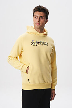 Arma Erkek Regular Fit Yazı Baskılı Dikişli Kanguru Cepli Sweatshirt K28254627001 