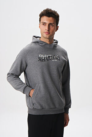 Arma Erkek Regular Fit Yazı Baskılı Dikişli Kanguru Cepli Sweatshirt K28254627001 