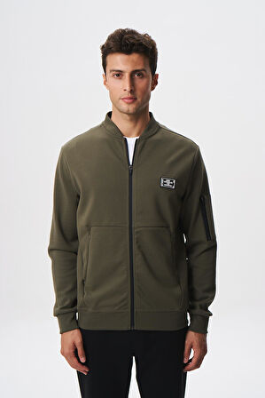 Arma Erkek Slim Fit Scuba Su Geçirmeyen Kumaş Basic Kol Cepli Tam Fermuar Kolej Yaka Sweatshirt K28324988301 