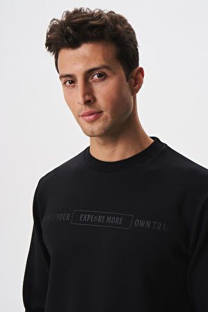 Arma Erkek Slim Fit Su Geçirmeyen Scuba Kumaş İnterlok Bisiklet Yaka Sweatshirt K28124988801 