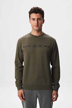 Arma Erkek Slim Fit Su Geçirmeyen Scuba Kumaş İnterlok Bisiklet Yaka Sweatshirt K28124988801 