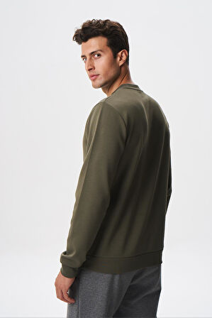 Arma Erkek Slim Fit Su Geçirmeyen Scuba Kumaş İnterlok Bisiklet Yaka Sweatshirt K28124988801 
