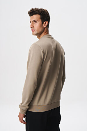 Arma Erkek Slim Fit Su Geçirmeyen Scuba Kumaş İnterlok Bisiklet Yaka Sweatshirt K28124988801 