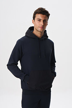 Arma Erkek Slim Fit Basic Kanguru Cepli Su Geçirmeyen Scuba Kumaş İnterlok Kapşonlu Sweatshirt K28254988601 