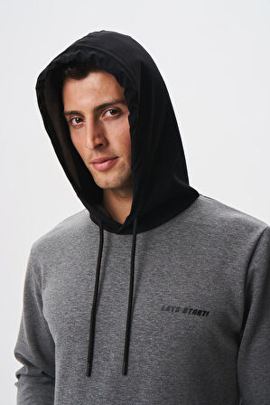 Arma Erkek Slim Fit Basic Kanguru Cepli Su Geçirmeyen Scuba Kumaş İnterlok Kapşonlu Sweatshirt K28254988601 