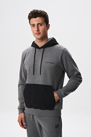 Arma Erkek Slim Fit Basic Kanguru Cepli Su Geçirmeyen Scuba Kumaş İnterlok Kapşonlu Sweatshirt K28254988601 