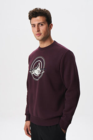 Arma Baskılı Yazılı Regular Fit Şardonlu Erkek Bisiklet Yaka Sweatshirt K28124602901 