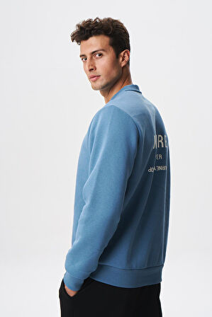 Arma Baskılı Yazılı Regular Fit Şardonlu Erkek Bisiklet Yaka Sweatshirt K28124602901 