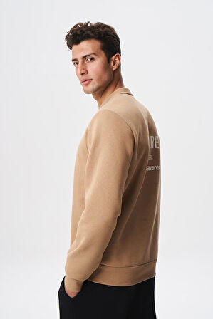 Arma Baskılı Yazılı Regular Fit Şardonlu Erkek Bisiklet Yaka Sweatshirt K28124602901 