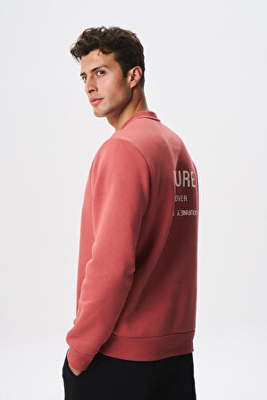 Arma Baskılı Yazılı Regular Fit Şardonlu Erkek Bisiklet Yaka Sweatshirt K28124602901 