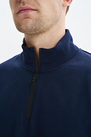 Arma Erkek Regular Fit Basic % 100 Pamuk Süprem Dik Yaka Fermuarlı Tişört Y29344449302 