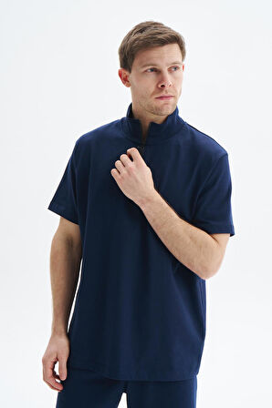 Arma Erkek Regular Fit Basic % 100 Pamuk Süprem Dik Yaka Fermuarlı Tişört Y29344449302 