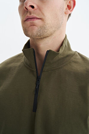 Arma Erkek Regular Fit Basic % 100 Pamuk Süprem Dik Yaka Fermuarlı Tişört Y29344449302 