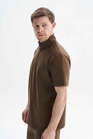 Arma Erkek Regular Fit Basic % 100 Pamuk Süprem Dik Yaka Fermuarlı Tişört Y29344449302 
